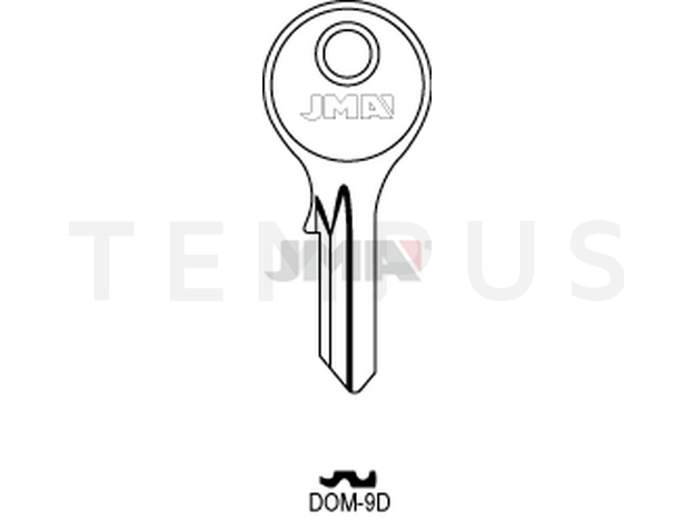 DOM-9D Cilindričan ključ (Silca DM2 / Errebi DM7) 12894