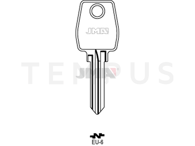 EU-6 Cilindričan ključ (Silca EU3 / Errebi EL4) 12939