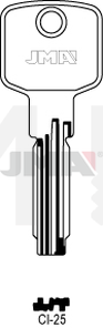 JMA CI-25 kl.ca60 Specijalan ključ (Silca CS146 / Errebi C25L, C25)