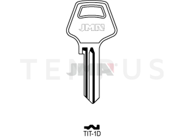 TIT-1D Cilindričan ključ (Silca TN7 / Errebi TT6Q) 13766
