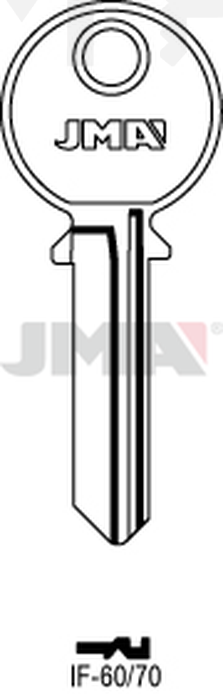 JMA IF-60-70 Cilindričan ključ (Silca IF7 / Errebi IF6)