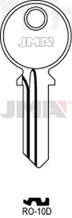 JMA RO-10D Cilindričan ključ (Silca ARL1, LH2, MX5, RO8 / Errebi R5D, LA50)