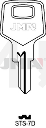 JMA STS-7D Cilindričan ključ (Silca DM110 / Errebi STS6)