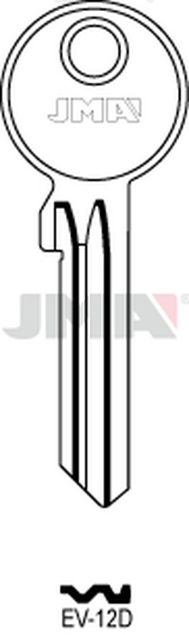 JMA EV-12D Cilindričan ključ (Silca EV81X / Errebi EV20)