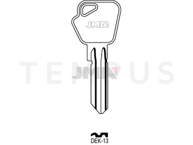 DEK-13 Cilindričan ključ (Silca MAU1R / Errebi MAU1R)