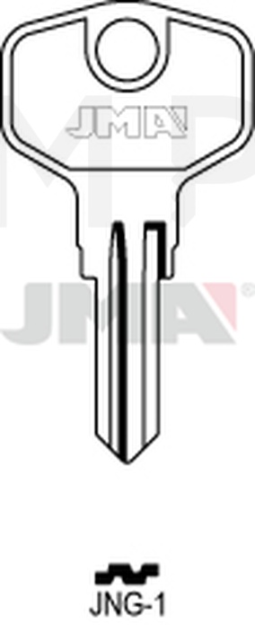 JMA JNG-1 Cilindričan ključ (Silca JU11 / Errebi JNG4)