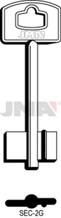 JMA SEC-2G Kasa ključ (Silca 5SCM10 / Errebi 1SEM9)