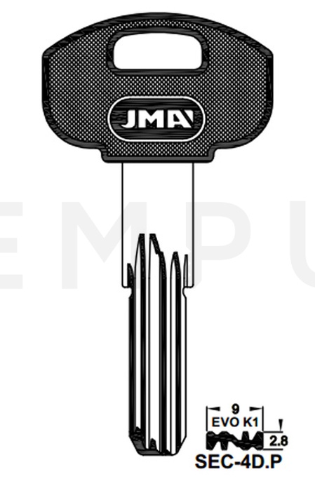 JMA SEC-4D.P Specijalan ključ (Errebi SEM10P)