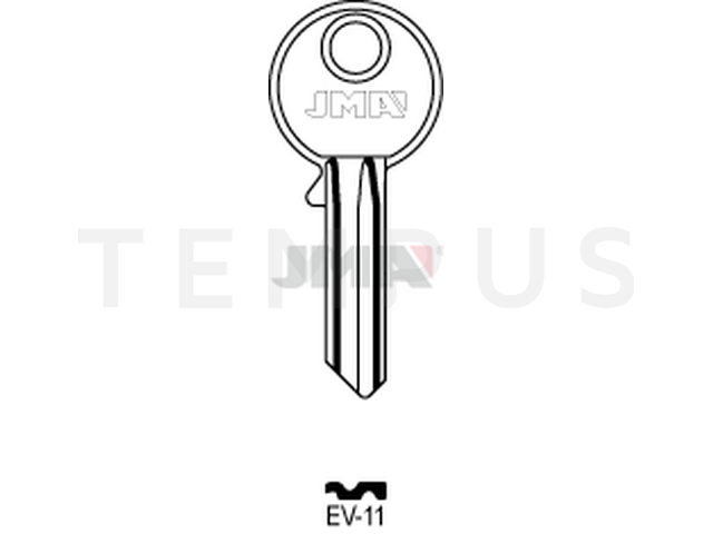 EV-11 Cilindričan ključ (Silca EV8R / Errebi EV5PS) 14789