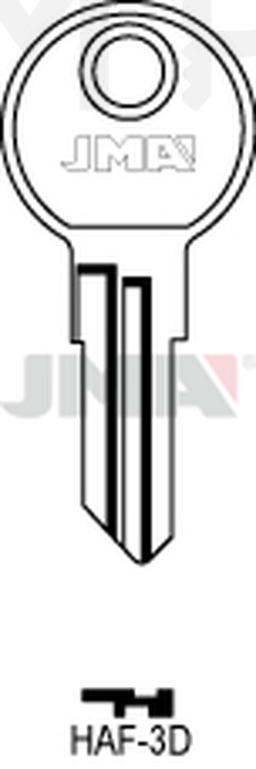 JMA HAF-3D Cilindričan ključ (Silca HF1R / Errebi HAF2R)