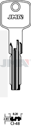JMA CI-48 Specijalan ključ (Silca AB48 / Errebi AU57L)