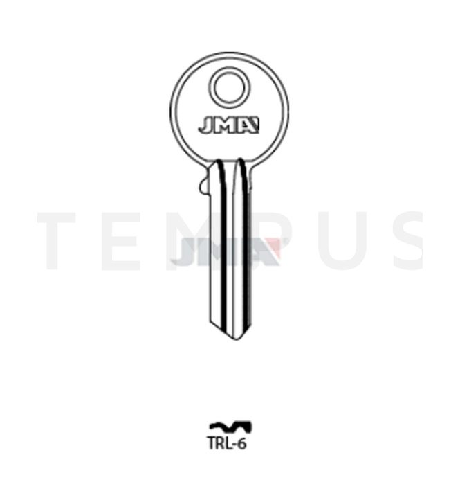 JMA TRL-6 Cilindričan ključ (Silca TRK9R)