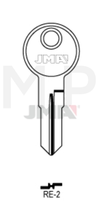 JMA RE-2 Cilindričan ključ (Silca REN2 / Errebi RN9)