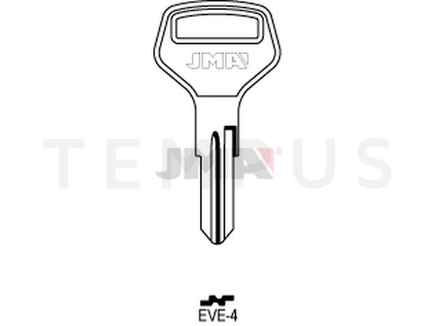 EVE-4 Cilindričan ključ (Silca ED2 / Errebi EVG2)