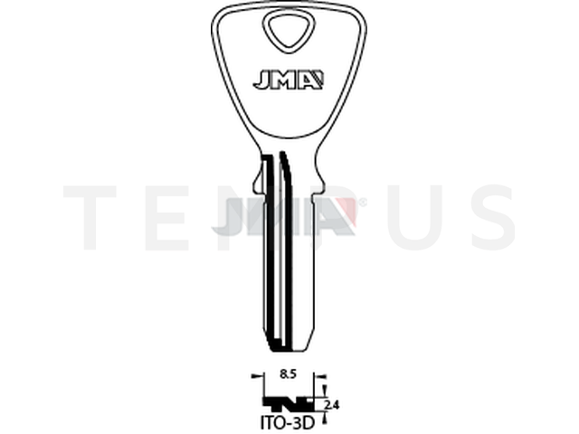 ITO-3D Specijalan ključ (Silca IO2R) 14892