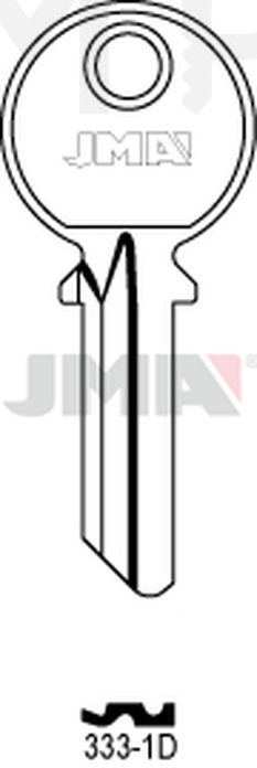 JMA 333-1D Cilindričan ključ (Silca TRE1, CC2 / Errebi CC5D )