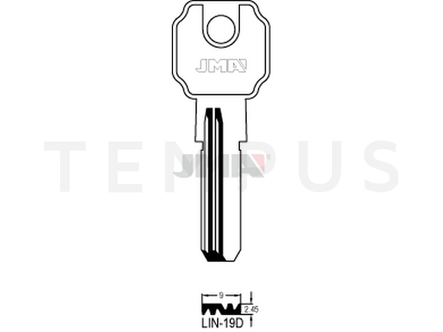 LIN-19D Specijalan ključ (Silca LC14R / Errebi LI9R) 13404