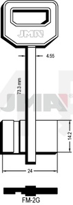 JMA FM-2G Kasa ključ (Silca FQN / Errebi 1FM2)