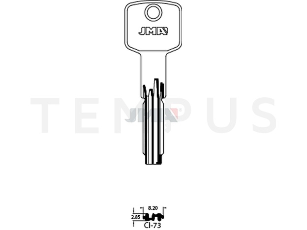 CI-73 Specijalan ključ (Silca CS62 / Errebi C24L)