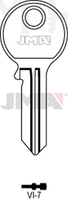 JMA VI-7 Cilindričan ključ (Silca VI13 / Errebi V14)