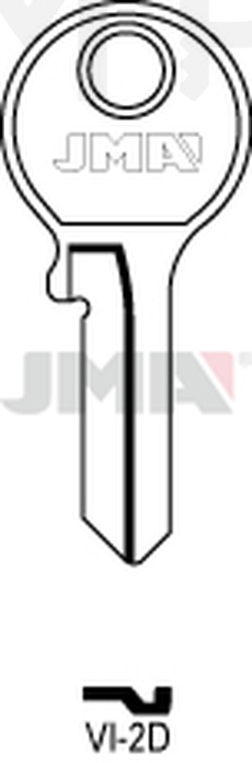 JMA VI-2D Cilindričan ključ (Silca VI087 / Errebi V5PS)