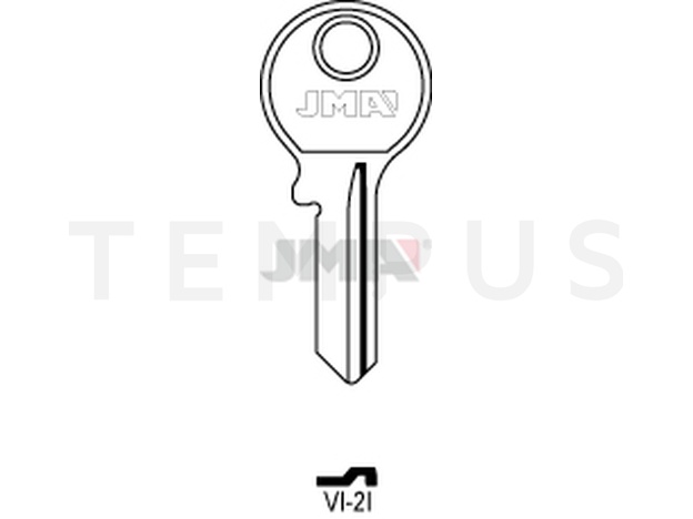 VI-2I Cilindričan ključ (Silca VI086 / Errebi V5PD) 14049