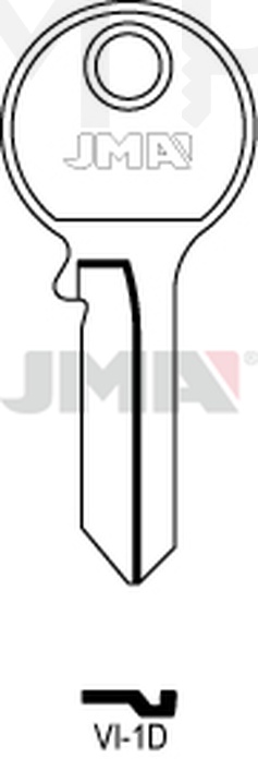JMA VI-1D Cilindričan ključ (Silca VI081 / Errebi V5S)
