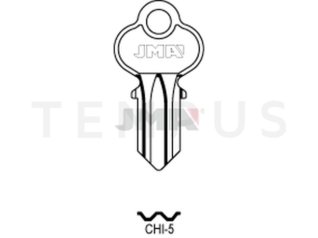 CHI-5 Cilindričan ključ (Silca CH8 / ErrebiCHI12)