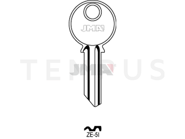 ZE-5I Cilindričan ključ (Silca ZE1R / Errebi ZE5S) 14157