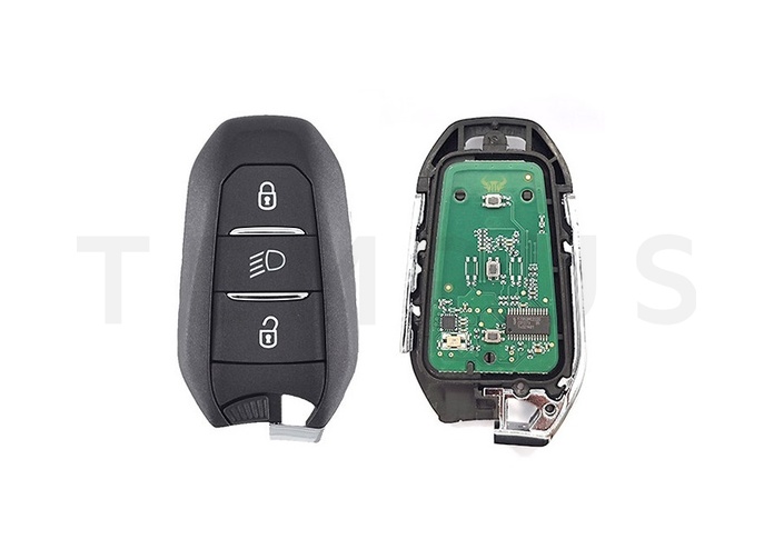 OSTALI EL PEUGEOT 09 A - Peugeot AES handsfree smart daljinac 3 tastera, aftermarket, Hitag AES 433MHz