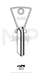 JMA TD-3 Cilindričan ključ (Silca FH6 / Errebi FT7)