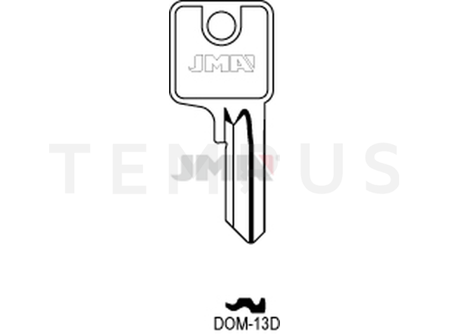 DOM-13D Cilindričan ključ (Silca DM16 / Errebi DM23, DM13) 12860