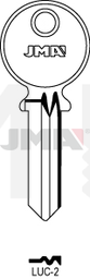 JMA LUC-2 Cilindričan ključ (Silca LU3R / Errebi LK3R)