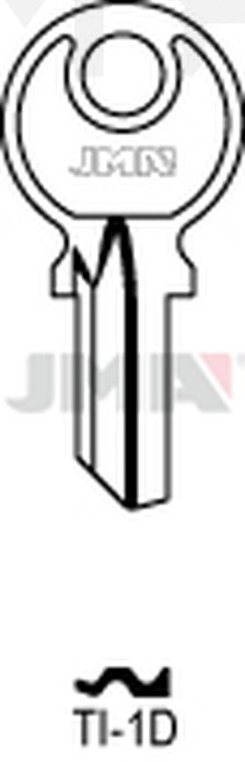 JMA TI-1D Cilindričan ključ (Silca TC1 / Errebi TC3D)