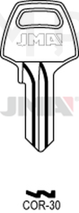 JMA COR-30 Cilindričan ključ (Silca CB4 / Errebi CO4PD)