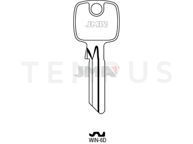 WIN-6D Cilindričan ključ (Silca TO21, TO125X / Errebi TK5DJ, TK6) 14085