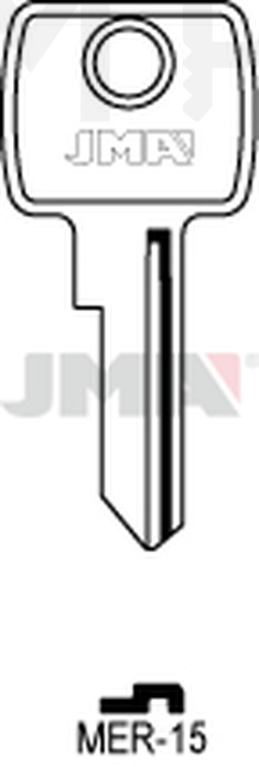 JMA MER-15 Cilindričan ključ (Silca MER24, MER2 / Errebi MR6)