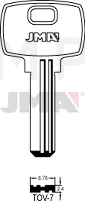 JMA TOV-7 Specijalan ključ (Silca TV4 / Errebi TOV2)