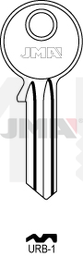 JMA URB-1 Cilindričan ključ (Silca UB2R / Errebi URB5S)