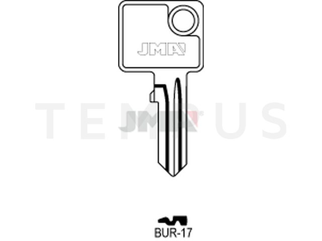 BUR-17 Cilindričan ključ (Silca BUR22R / Errebi BG34R) 12648