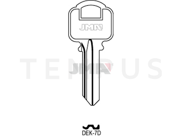 DEK-7D Cilindričan ključ (Silca DK9R) 14875
