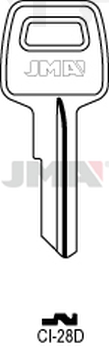 JMA CI-28D Cilindričan ključ (Silca CS10 / Errebi C4PP)