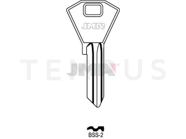 BSS-2 Cilindričan ključ (Silca BS5R / Errebi BN8R) 12637