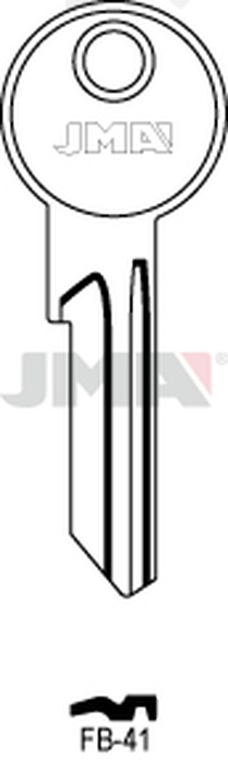 JMA FB-41 Cilindričan ključ (Silca FB28RX / Errebi F35RL)