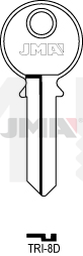 JMA TRI-8D Cilindričan ključ (Silca TL4 / Errebi TR2R)