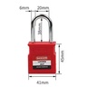 Lockout Tagout Lični KATANAC 40mm  -LCK 38Sx40-RED 20408