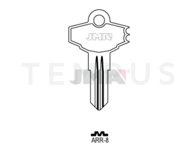 ARR-8 Cilindričan ključ (Silca AW4 / Errebi AW4) 16508