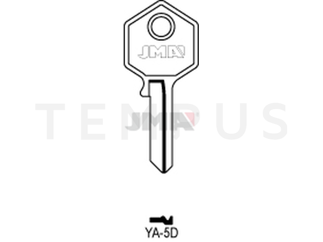 YA-5D Cilindričan ključ (Silca YA14R / Errebi YI4RD) 14108