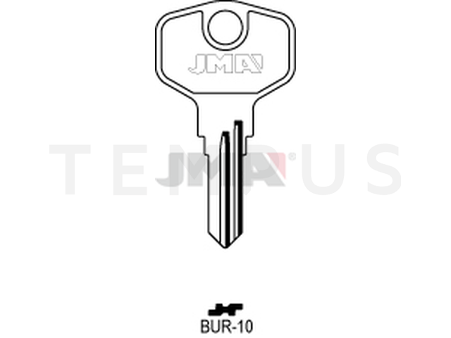 BUR-10 Cilindričan ključ (Silca HPP1 / Errebi BG36) 12644