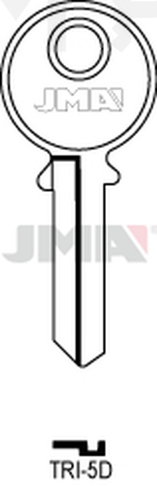 JMA TRI-5D Cilindričan ključ (Silca TL6 / Errebi TR3R)